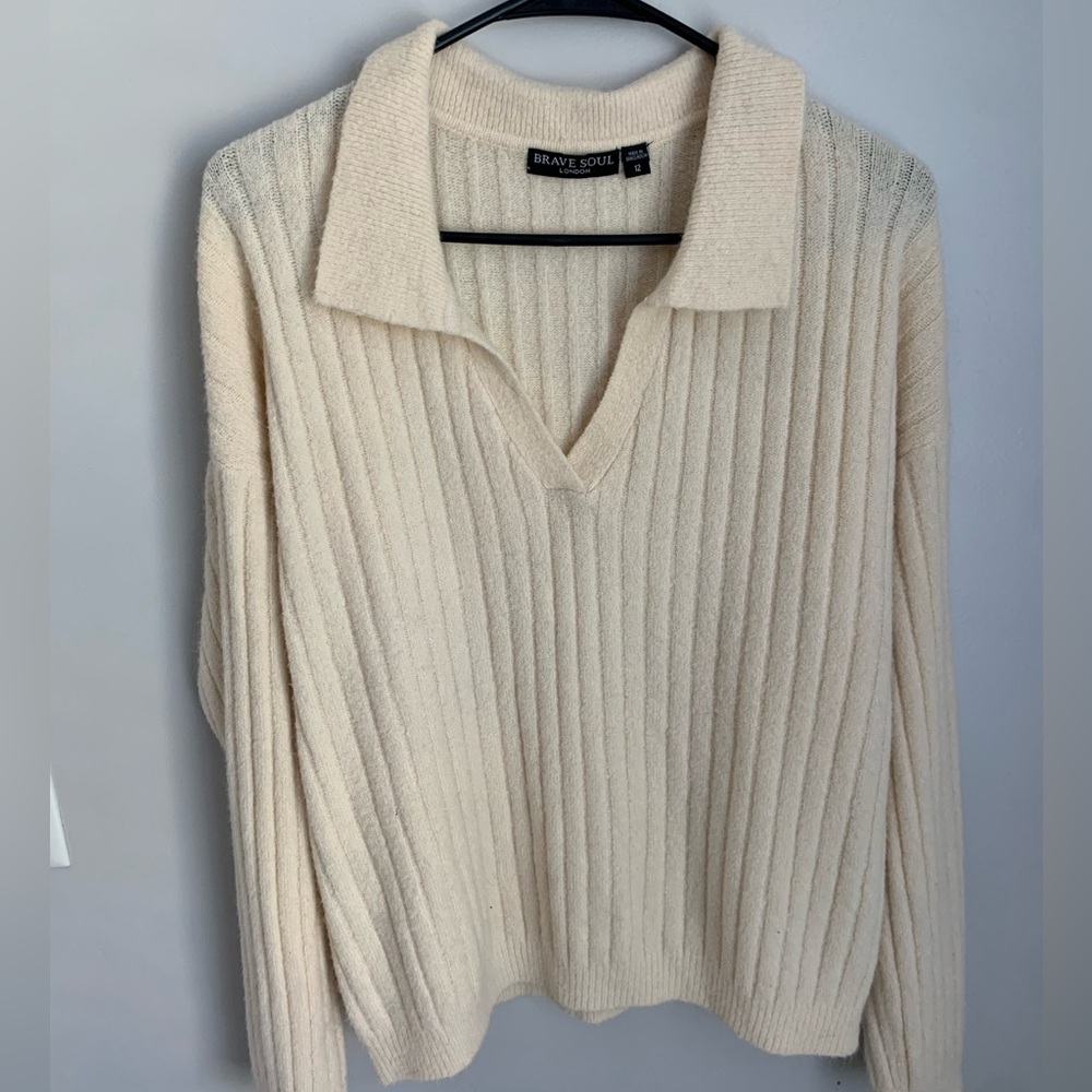 Brave Soul Collared Sweater